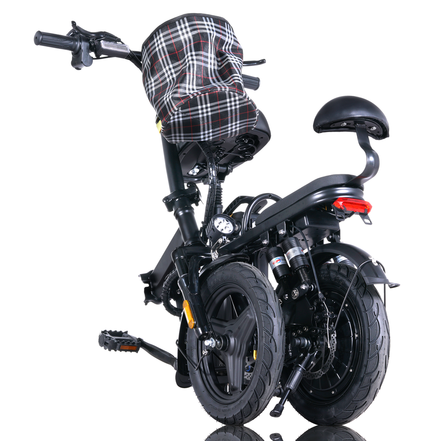 YH A9 Electric Bike, 500W Motor, 48V/15Ah Battery, 20 mile/h Speed, 14 inch Vacuum Tire, 8pcs of Suspention